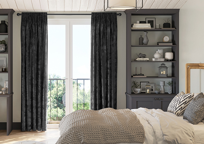 Cyrus Crushed Velvet, Twilight - Made to Measure Curtains - Image 3